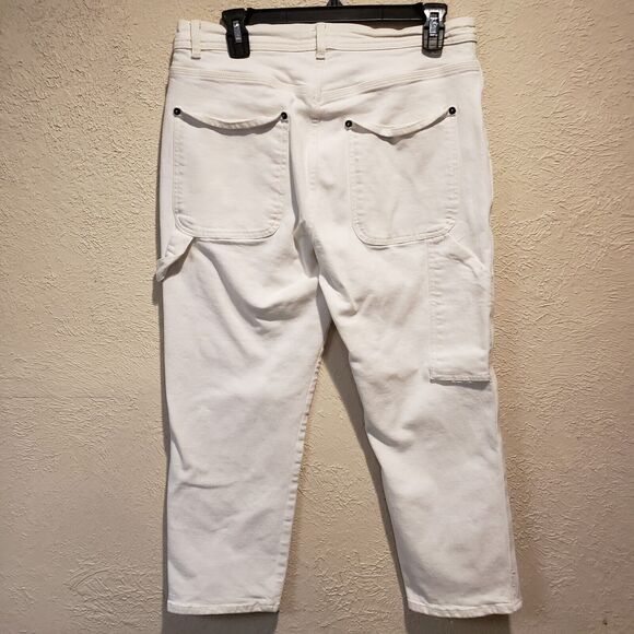 Frame | Women's Straight Leg Jeans White | Size 30 - Picture 7 of 8